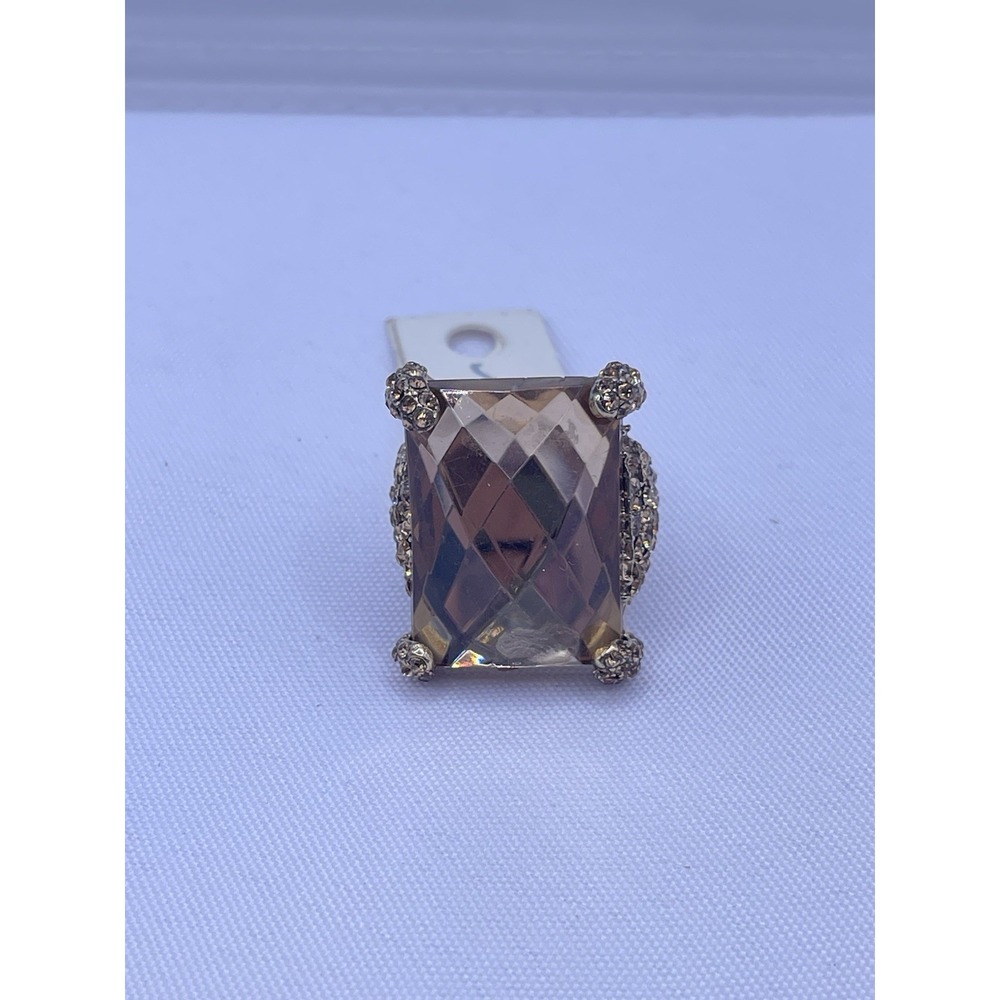 Mia Inspirations By Kim Min Sun Bronze Stones‎ Ring Adjustable New NWT
